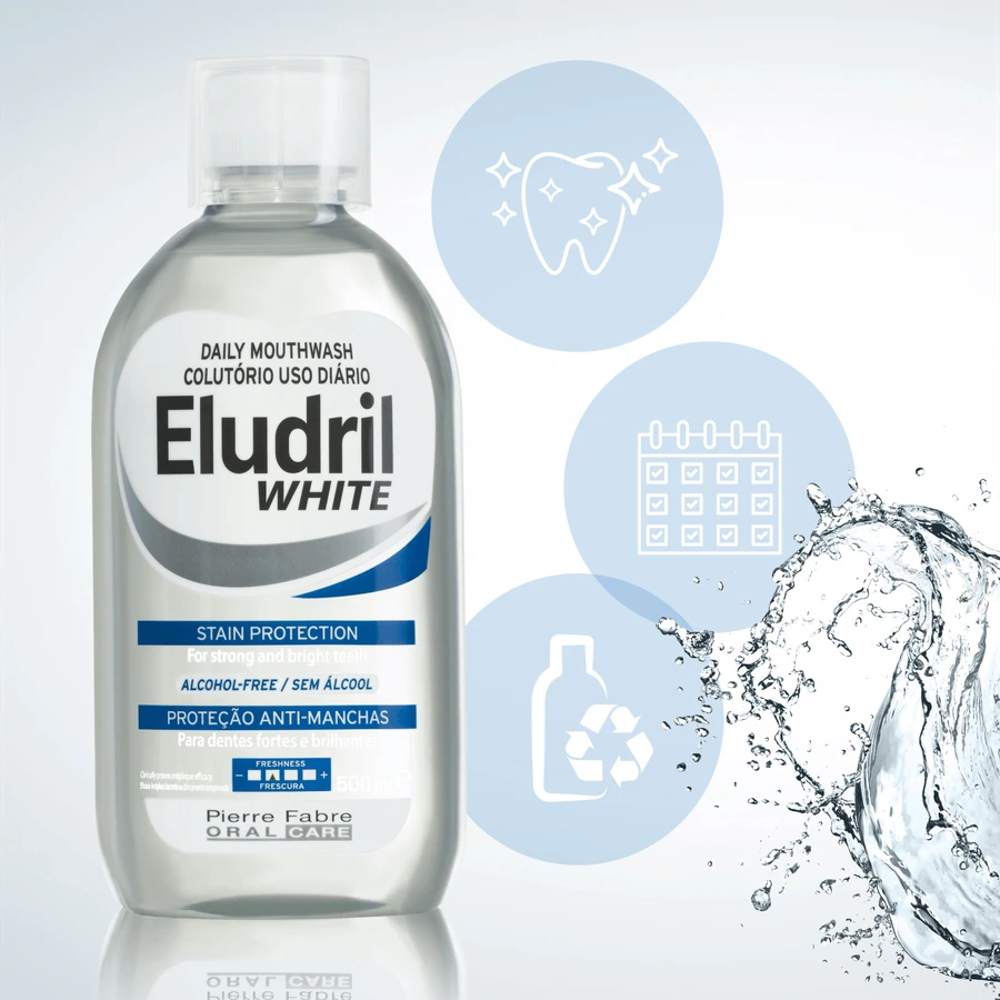 Набор для полоскания рта Eludril White 2 x 500 мл: цены и характеристики