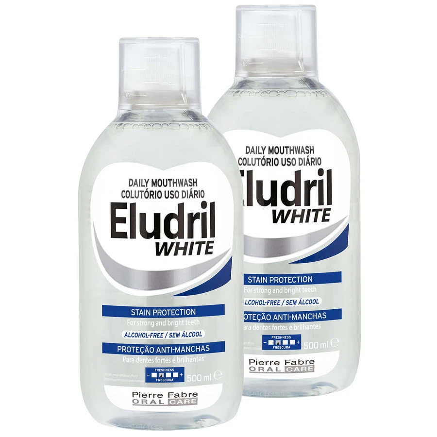 Набор для полоскания рта Eludril White 2 x 500 мл: цены и характеристики