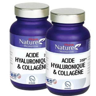 Pharm Nature Мікронутрієнти Гіалуронова кислота та колаген 2х60 капсул