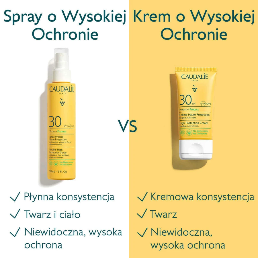 Caudalie Vinosun Protect, спрей невидимий для захисту від сміху, SPF 30, 150 мл: ціни та характеристики