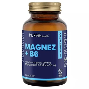 Pureo Health Магний+B6, 60 капсул