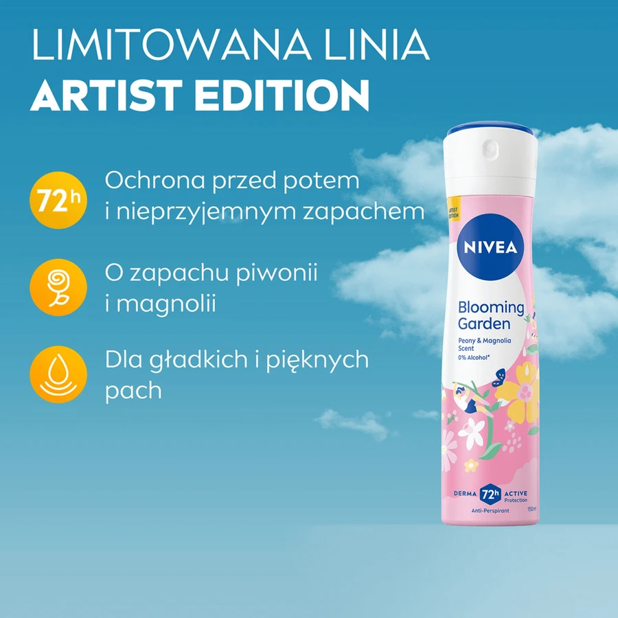 Nivea, антиперспирант-спрей, Цветущий сад, 150 мл: цены и характеристики