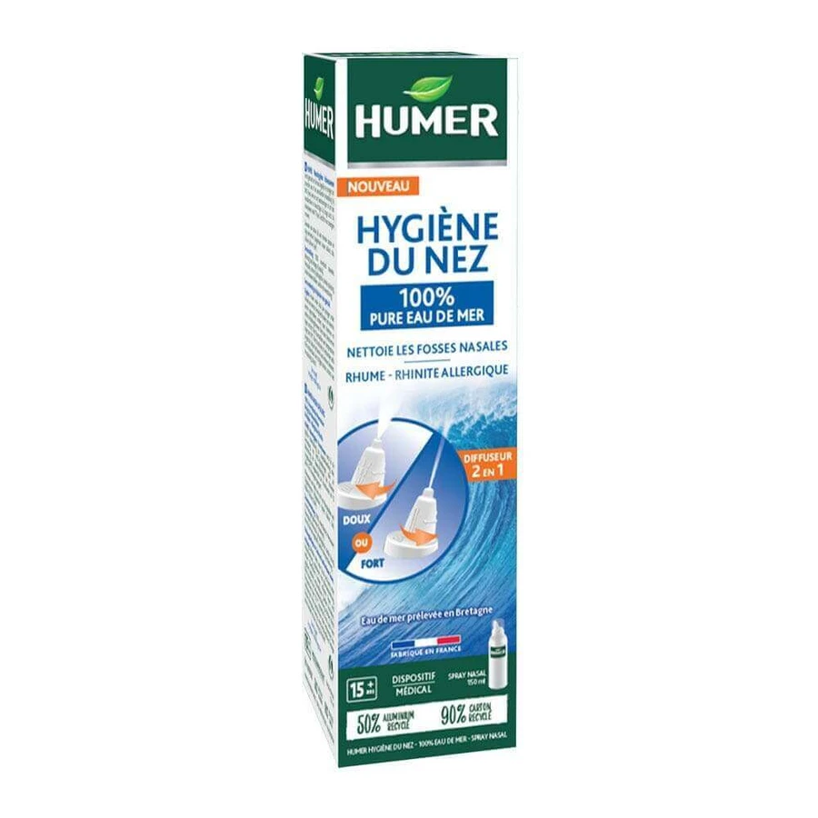 Humer Изотоническое средство для гигиены носа на основе морской воды для взрослых, 150 мл: цены и характеристики
