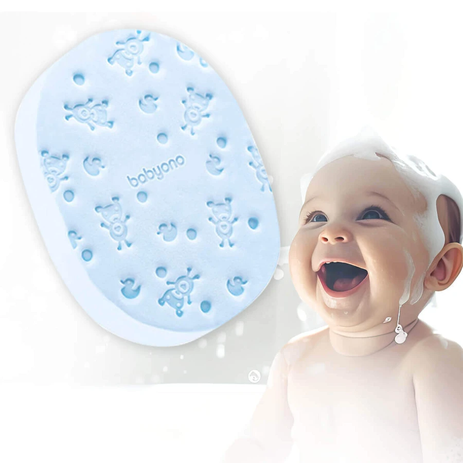 Губка для купания BabyOno для младенцев и детей, голубая, 1 шт.: цены и характеристики