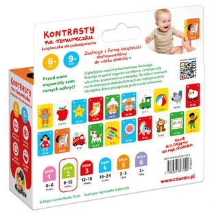 CzuCzu Контрасты на ниточке, детская книга, 6-9 месяцев