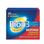 Бион 3 Юниор Merck Bion 3 Defense Junior для детей с 4 лет, вкус малины, жевательные таблетки №30: цены и характеристики