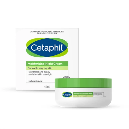 Cetaphil, Крем для зволоження шкіри обличчя з кислотою гіалуроновою, крем для носіння, 48 мл + 48 мл безкоштовно: ціни та характеристики