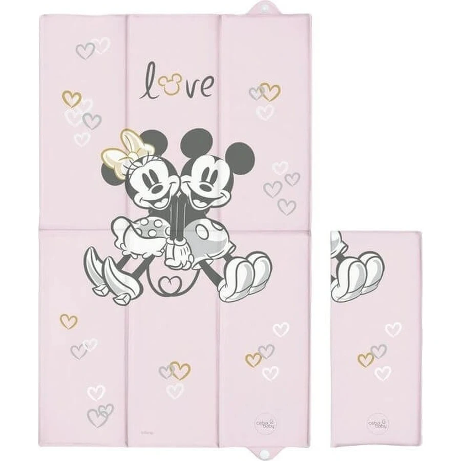 CEBA Дорожный пеленальный коврик (50x80) Disney Minnie & Mickey Pink 1×1 шт.: цены и характеристики
