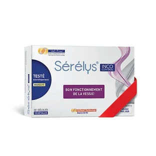 Serelys Pharma INCO Control Хорошая работа мочевого пузыря 30 вегетарианских капсул