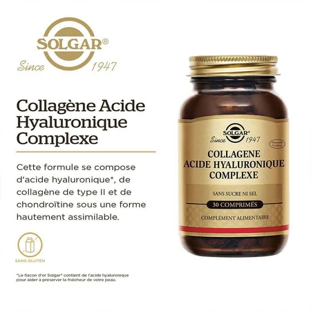 Solgar Collagen Acide Hyaluronique Complexe Beauté Peau 30 Comprimés: цены и характеристики