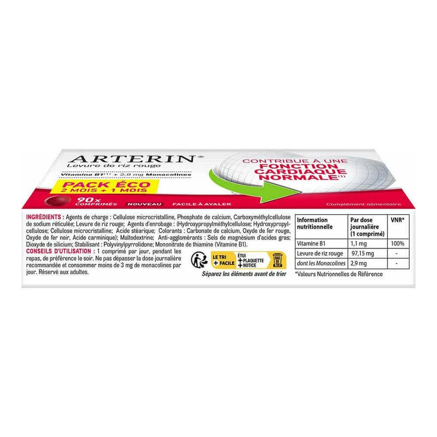 Omega Pharma Arterin Levure de Riz Rouge Pack éco x90 comprimés: цены и характеристики