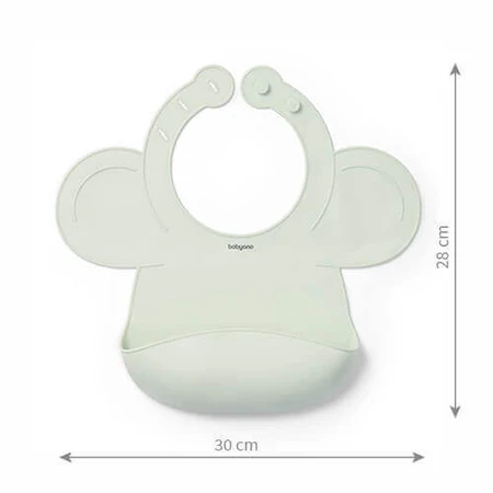 BabyOno, силиконовый нагрудник с регулируемой застежкой, зеленый, от 6 месяцев, 1 штука: цены и характеристики