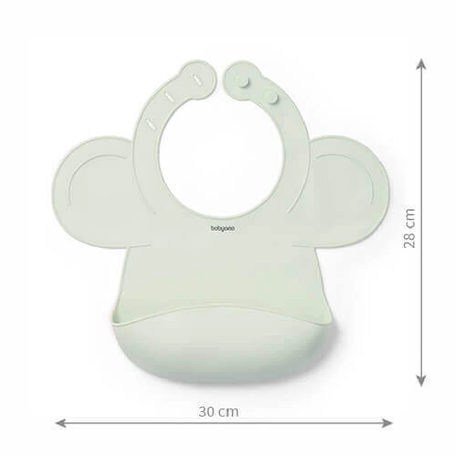 BabyOno, силиконовый нагрудник с регулируемой застежкой, зеленый, от 6 месяцев, 1 штука: цены и характеристики