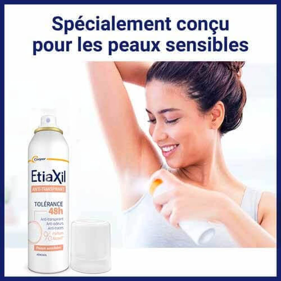 Etiaxil Антиперспирант-дезодорант аэрозоль 48ч Tolérance Sensitive Skin 2x150мл: цены и характеристики