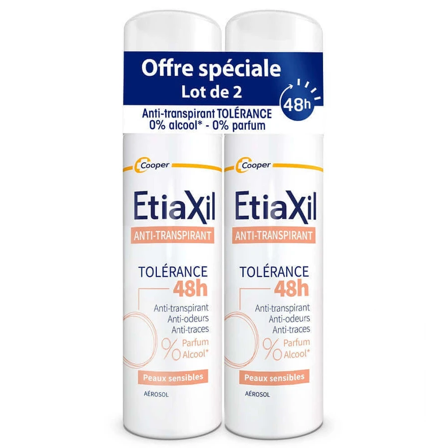 Etiaxil Антиперспирант-дезодорант аэрозоль 48ч Tolérance Sensitive Skin 2x150мл: цены и характеристики
