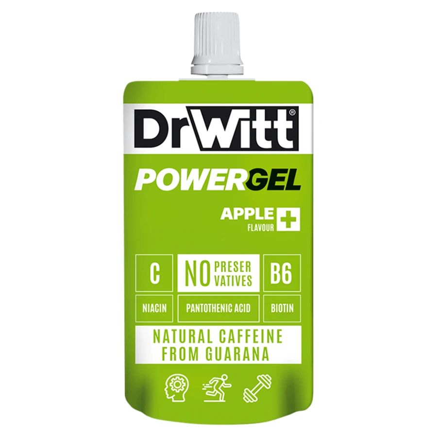 DrWitt Powergel, енергетичний гель, яблуко, 100 г: ціни та характеристики
