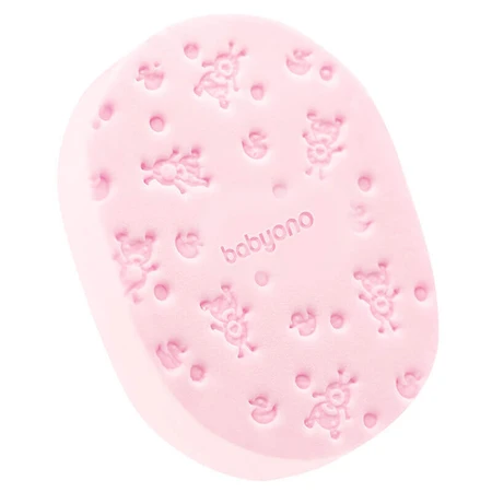 Мочалка для ванни BabyOno для немовлят та дітей, рожева, 1 шт.: ціни та характеристики