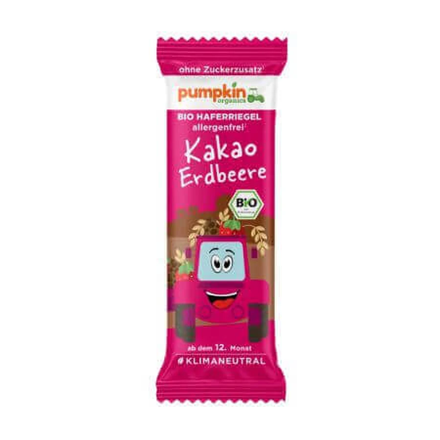 Органічний овес з какао та полуницею, 12 місяців+, 20 г, Pumpkin Organics: ціни та характеристики