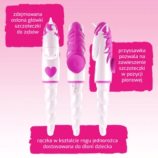 Набор Elgydium Unicorn, periuță de dinți pentru copii, 2-6 ani, 2 bucăți