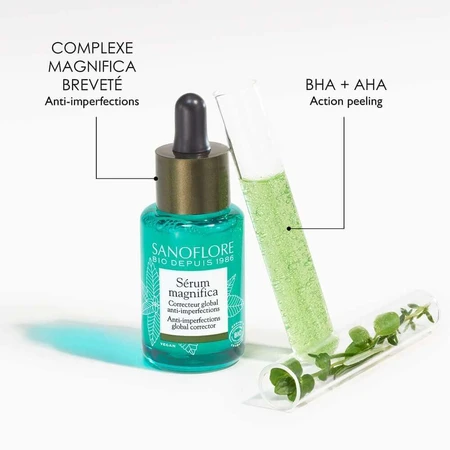 Sanoflore Magnifica Global anti-imperfection concealer serum - сертифицированная органическая сыворотка 30 мл: цены и характеристики