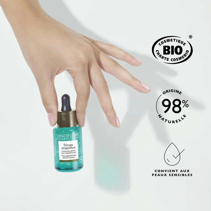 Sanoflore Magnifica Global anti-imperfection concealer serum - сертифицированная органическая сыворотка 30 мл: цены и характеристики
