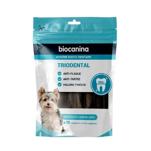 Жувальні смужки Biocanine x15 Triodental для дуже малих собак до 5 кг 5 кг