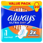 Always Ultra Day, гигиенические полотенца с крылышками, Normal, 20 шт.: цены и характеристики