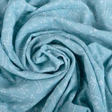 BabyMatex, Муслиновое обертывание Muslin Design, 80 см x 120 см, синий с динозаврами