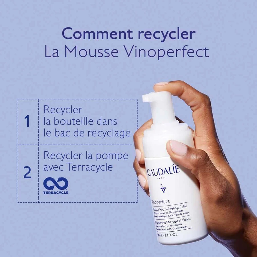 Caudalie Vinoperfect Сяючий мус для мікроперламутру 100 мл: ціни та характеристики