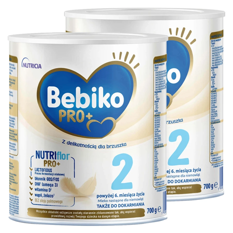 Bebiko Pro+ 2 Набір Nutriflor Pro+, молочні суміші, від 6 місяців, 2 х 700 г: ціни та характеристики