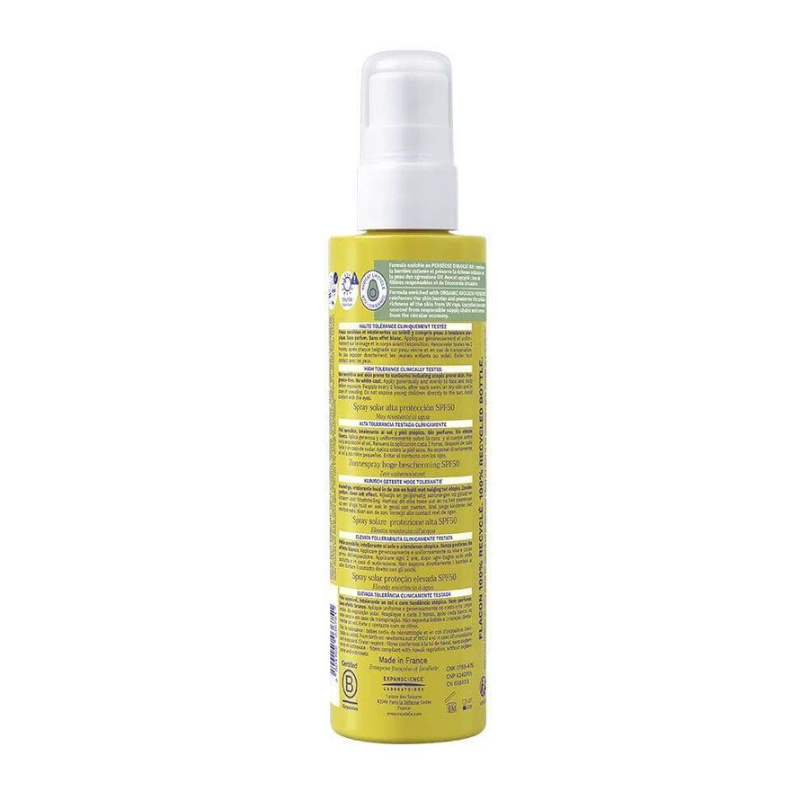 Mustela Спрей для захисту від сонця з високим ступенем захисту SPF50 200 мл: ціни та характеристики