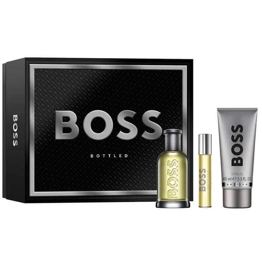 Hugo Boss Набір у пляшках Туалетна вода, 100 мл + Туалетна вода, 10 мл + Гель для душу, 100 мл: ціни та характеристики