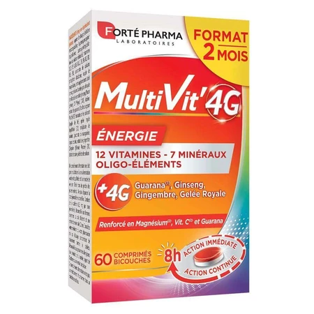 Forté Pharma MultiVit'4G Мультивитамины Минералы и микроэлементы 60 таблеток: цены и характеристики