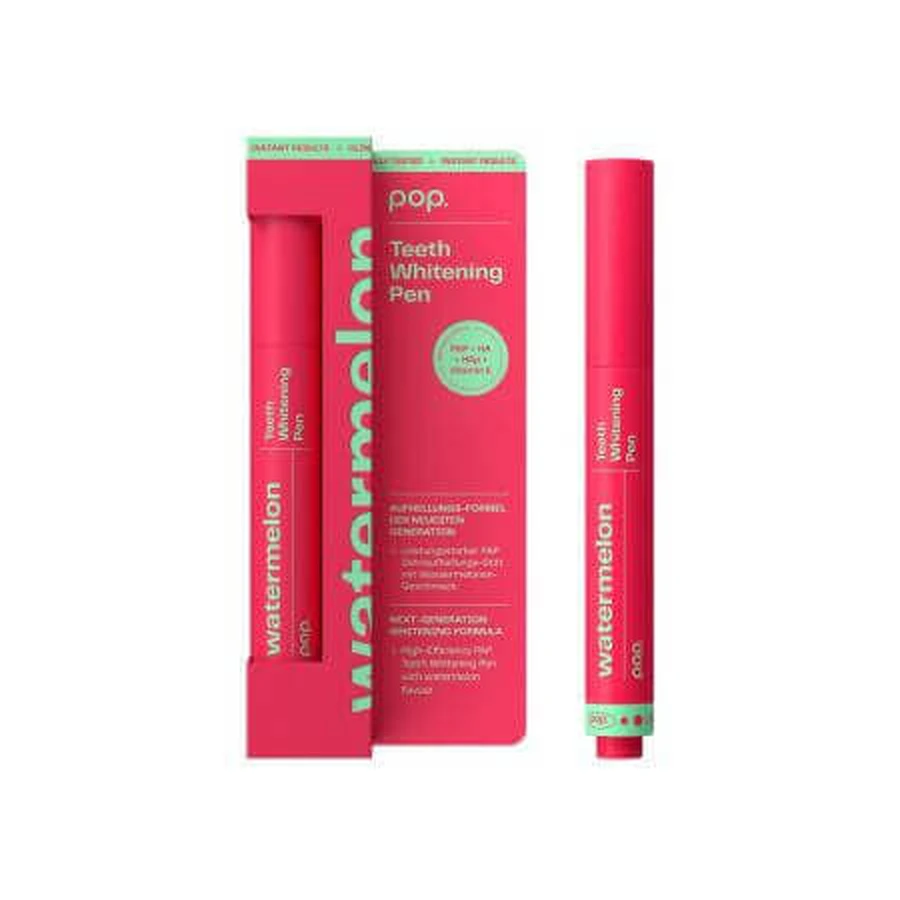 Ручка для отбеливания зубов, Pop Teeth Whitening Pen Watermelon, 4 мл, Smilepen Pop: цены и характеристики
