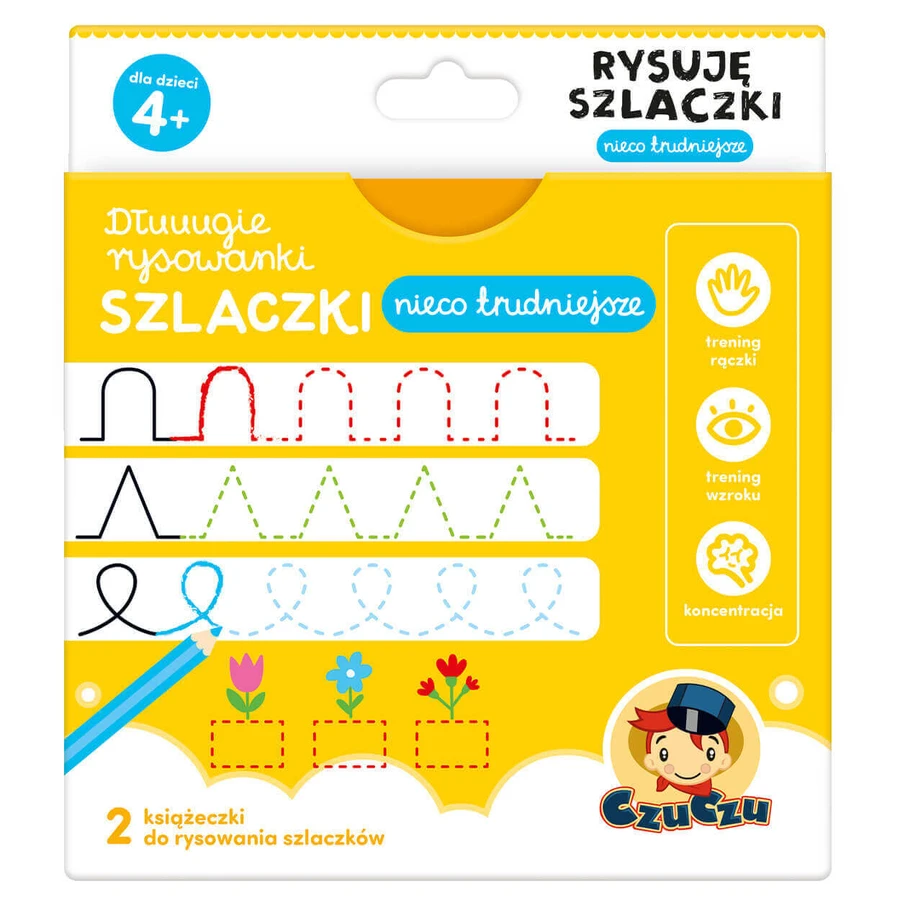 CzuCzu Dłuuugie rysowanki Rysuję szlaczki Nieco trudniejsze, 2 книги для детей, от 4 лет: цены и характеристики