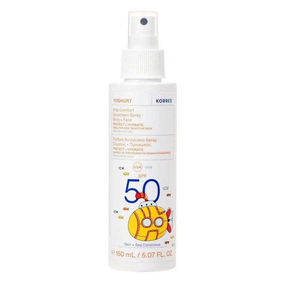 Korres Йогурт Детский солнцезащитный крем для лица и тела SPF50 150 мл: цены и характеристики