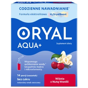 Oryal Aqua+ Вишня с нотками ванили, без сахара, 14 пакетиков