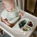 BabyOno, эластичные силиконовые чайные ложки, бежевый и шалфей, от 6 месяцев, 2 штуки: цены и характеристики