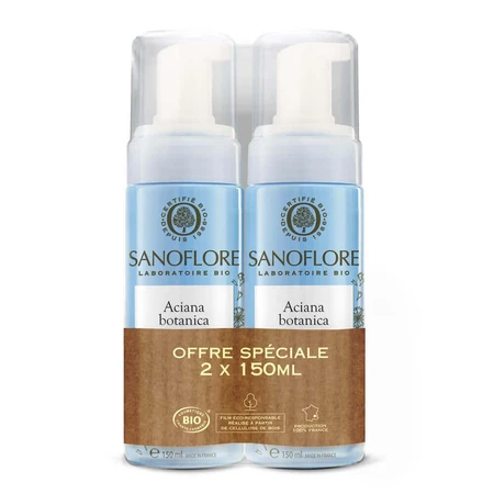 Sanoflore Aciana Botanica Водопенный очиститель Bio 2x150 мл: цены и характеристики