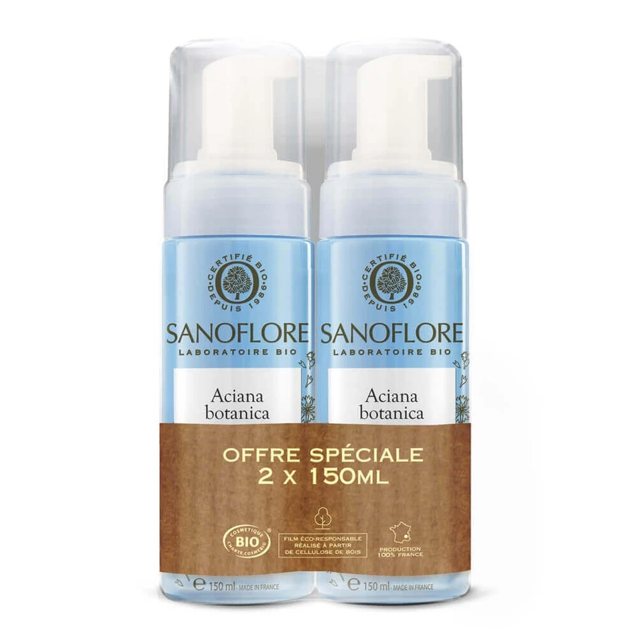 Sanoflore Aciana Botanica Водопенный очиститель Bio 2x150 мл: цены и характеристики