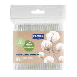 Хлопковые палочки для еды, 160 штук, Family Care