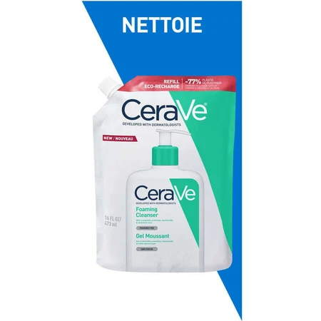 Cerave Очищуючий гель для обличчя Moussant Visage Et Cou для нормальної та жирної шкіри 473 мл: ціни та характеристики