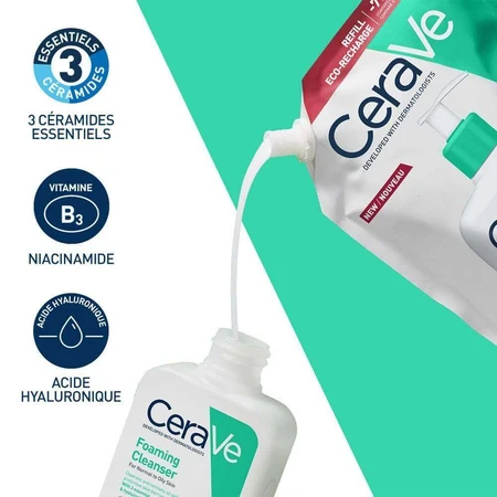 Cerave Очищуючий гель для обличчя Moussant Visage Et Cou для нормальної та жирної шкіри 473 мл: ціни та характеристики