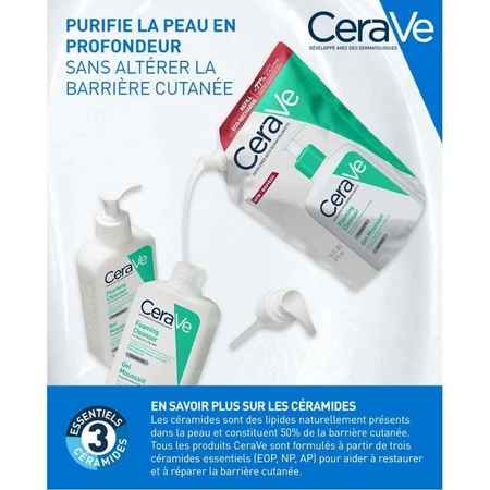 Cerave Очищуючий гель для обличчя Moussant Visage Et Cou для нормальної та жирної шкіри 473 мл: ціни та характеристики