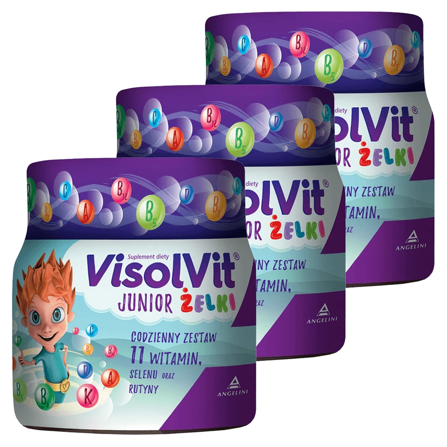 Набор VisolVit Junior, jeleuri, aromă de fructe, 3 x 50 bucăți: цены и характеристики