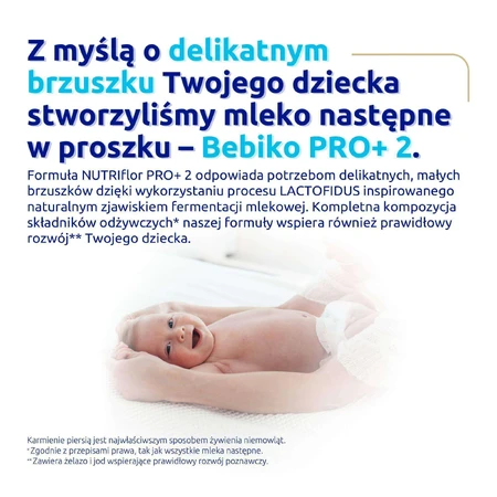 Набір Bebiko Pro+ 2 Nutriflor Pro+, молочко після годування, від 6 місяців, 3 x 700 г + Ziajka, гель для миття тіла та волосся для дітей, від 6 місяців, 400 мл безкоштовно: ціни та характеристики