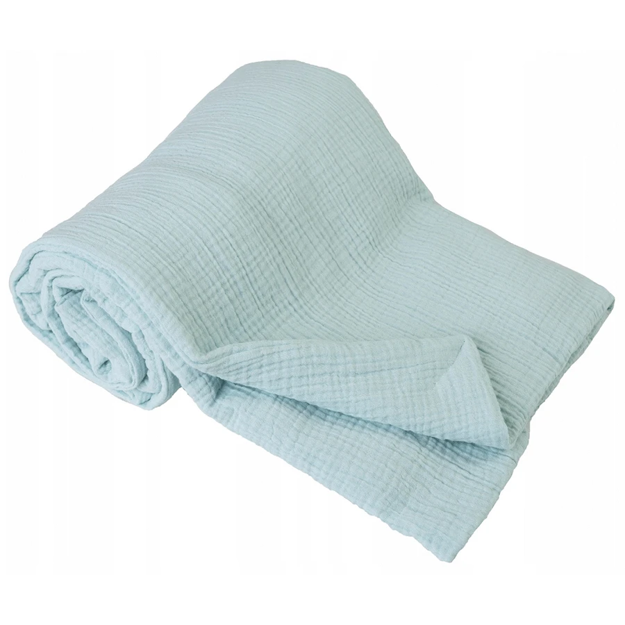 BabyMatex, Муслиновое одеяло, 75 см x 100 см, голубое: цены и характеристики