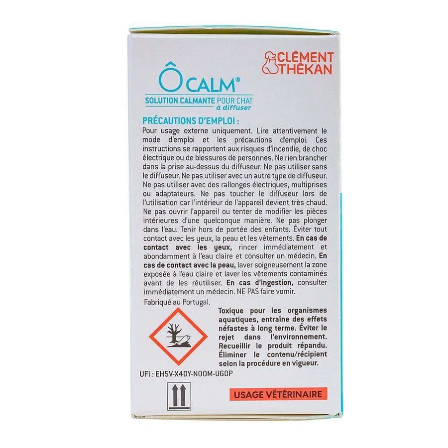 Заспокійливий розчин для котів Clement-Thekan Ôcalm Заспокійливий розчин для котів + поповнення 48 мл: ціни та характеристики