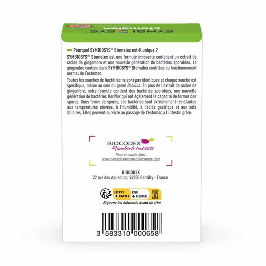 Symbiosys Stomalex 30 капсул: цены и характеристики