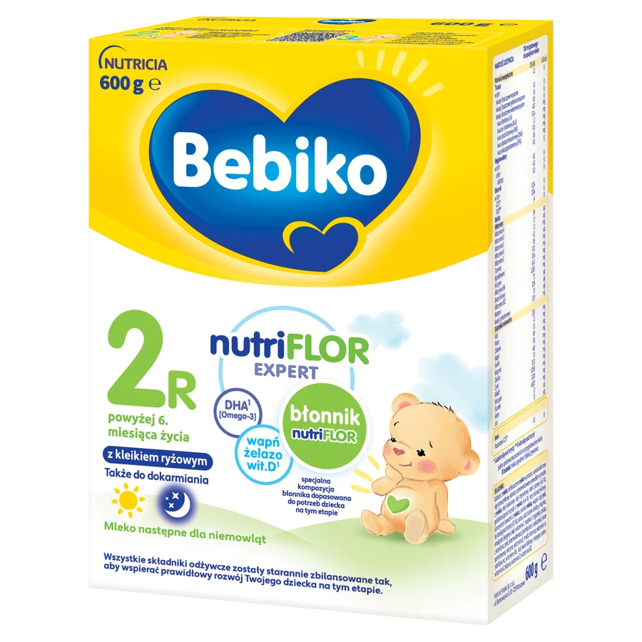 Набір Bebiko 2R Nutriflor Expert, рисова каша після молока, від 6 місяців, 3 х 600 г + пляшечка з соломинкою Boon, Swig, 265 мл безкоштовно: ціни та характеристики